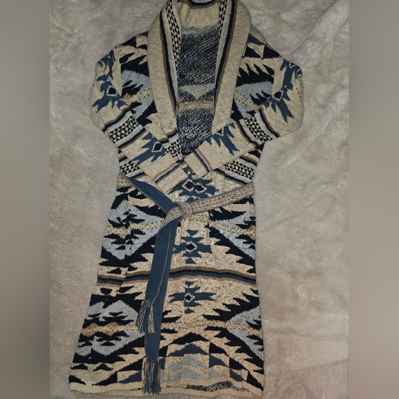 Faherty Yellowtail Paloma Duster Organic Cotton Cardigan Size Small - Picture 3 of 14